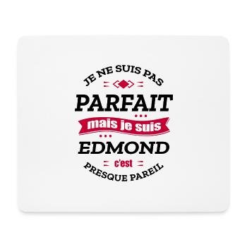 EDMOND PARFAIT - PRENOM EDMOND - Tapis de souris (format paysage) - blanc - Devant