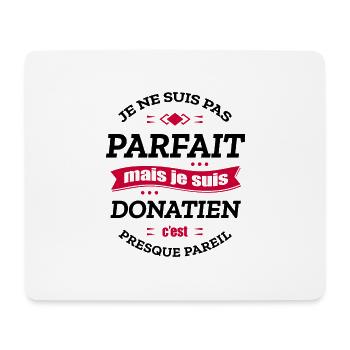 DONATIEN PARFAIT - PRENOM DONATIEN - Tapis de souris (format paysage) - blanc - Devant