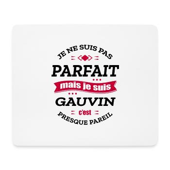 GAUVIN PARFAIT - PRENOM GAUVIN - Tapis de souris (format paysage) - blanc - Devant