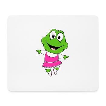 FROSCH - TANZEN - BALLETT - BALLERINA - TIER - Mousepad (Querformat) - Weiß - Vorne