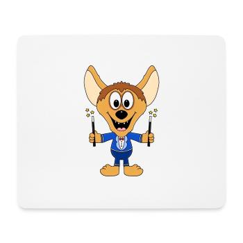 HYÄNE - ZAUBERER - TIER - KIND - BABY - TIERISCH - Mousepad (Querformat) - Weiß - Vorne