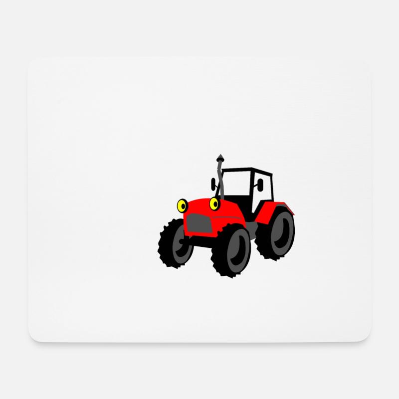 traktor biogang02 umgebaut - Mousepad (Querformat) - Weiß