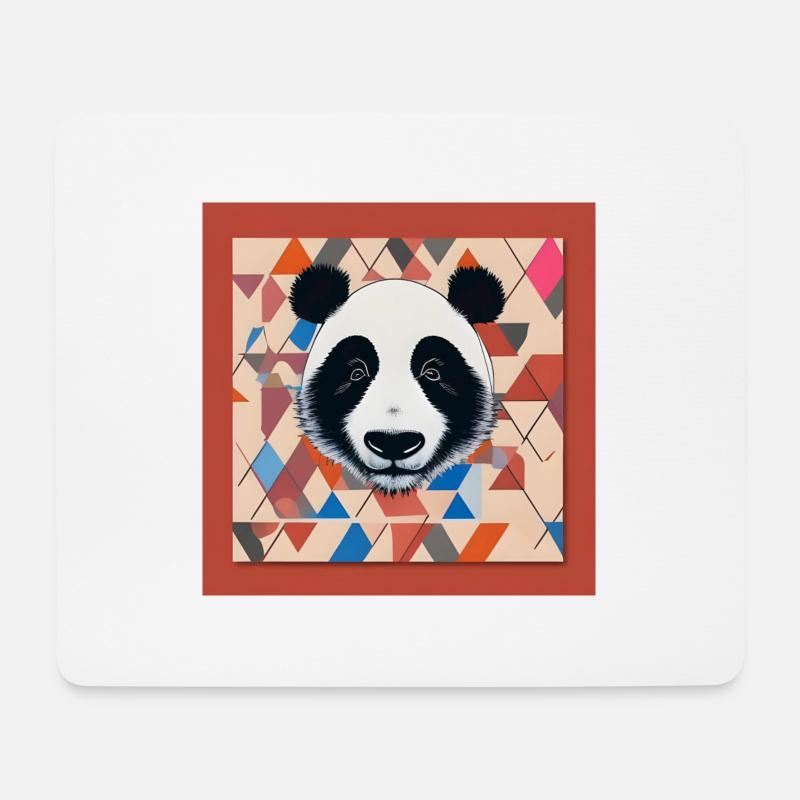 Panda - Mousepad (Querformat) - Weiß