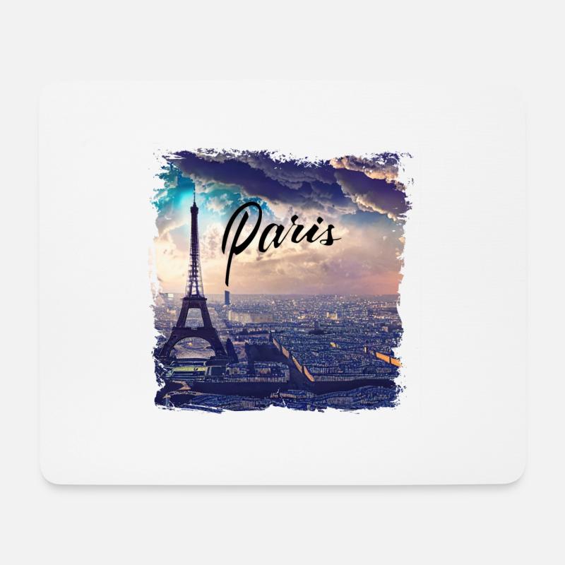 Paris Eiffelturm Casual Style - Mousepad (Querformat) - Weiß