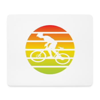 Vélo Vélo VTT Vélo Tour à vélo - Tapis de souris (format paysage) - blanc - Devant