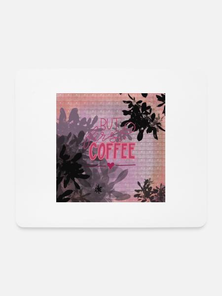 KaffeeLiebe! - Mousepad (Querformat) - Weiß