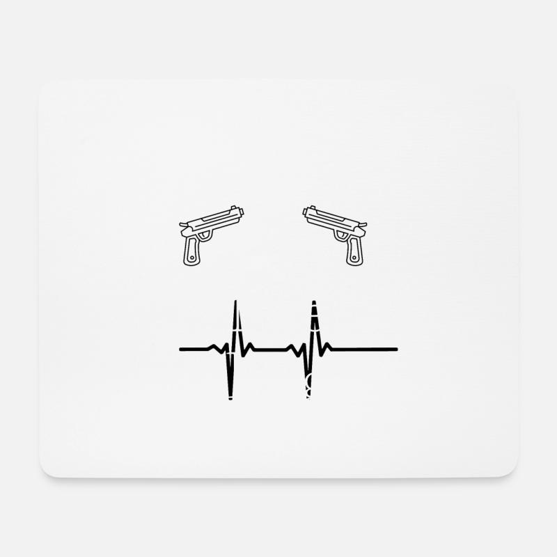 Kill fast Live long - Mousepad (Querformat) - Weiß