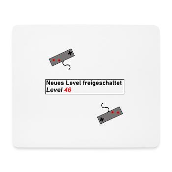 Geschenk Geschenkidee Geburtstag Gaming Level Up - Mousepad (Querformat) - Weiß - Vorne