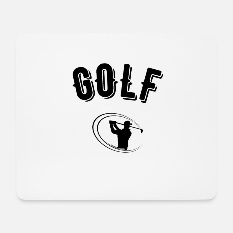 golf - Tapis de souris (format paysage) - blanc