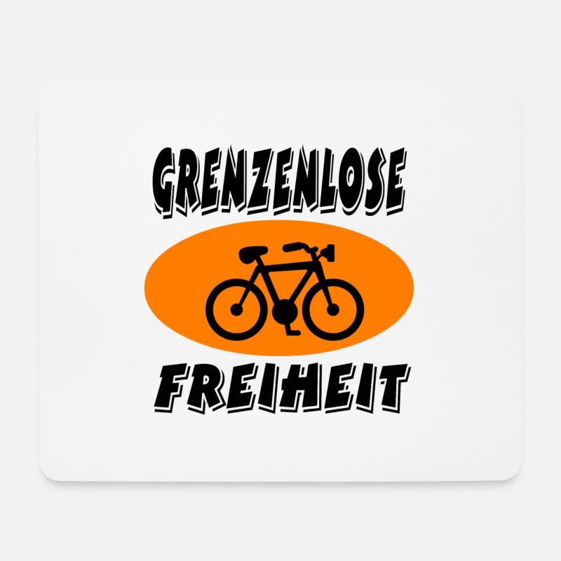 Fahrrad - Mousepad (Querformat) - Weiß