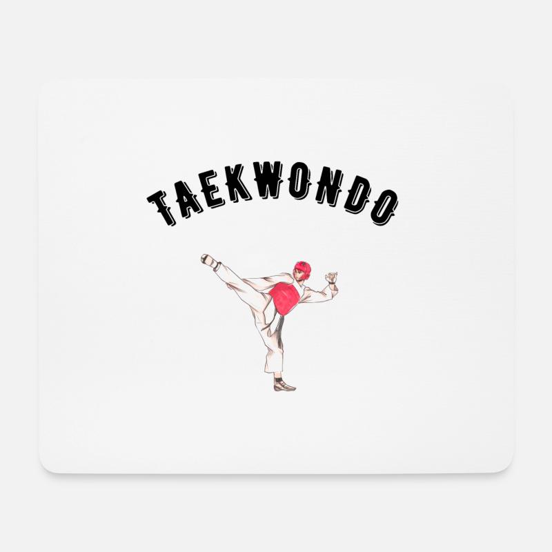 Taekwondo - Mousepad (Querformat) - Weiß
