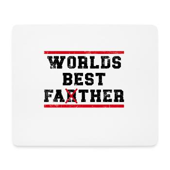 Worlds best Father - Mouse Pad (horizontal) - white - Front