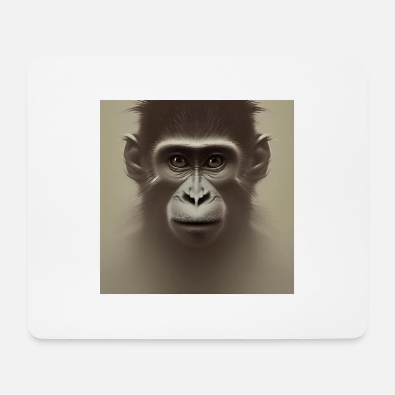 Monkey Planet der Affen - Mousepad (Querformat) - Weiß