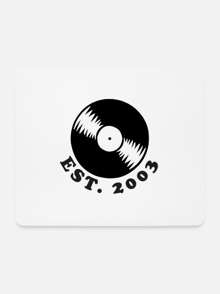 2003 Schallplatte - Mousepad (Querformat) - Weiß