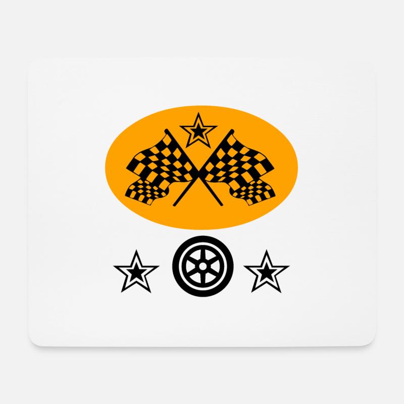 Auto - Mousepad (Querformat) - Weiß