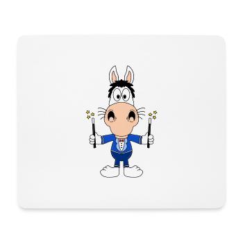 PFERD - PONY - ZAUBERER - ZAUBERN - MAGIER - TIER - Mousepad (Querformat) - Weiß - Vorne