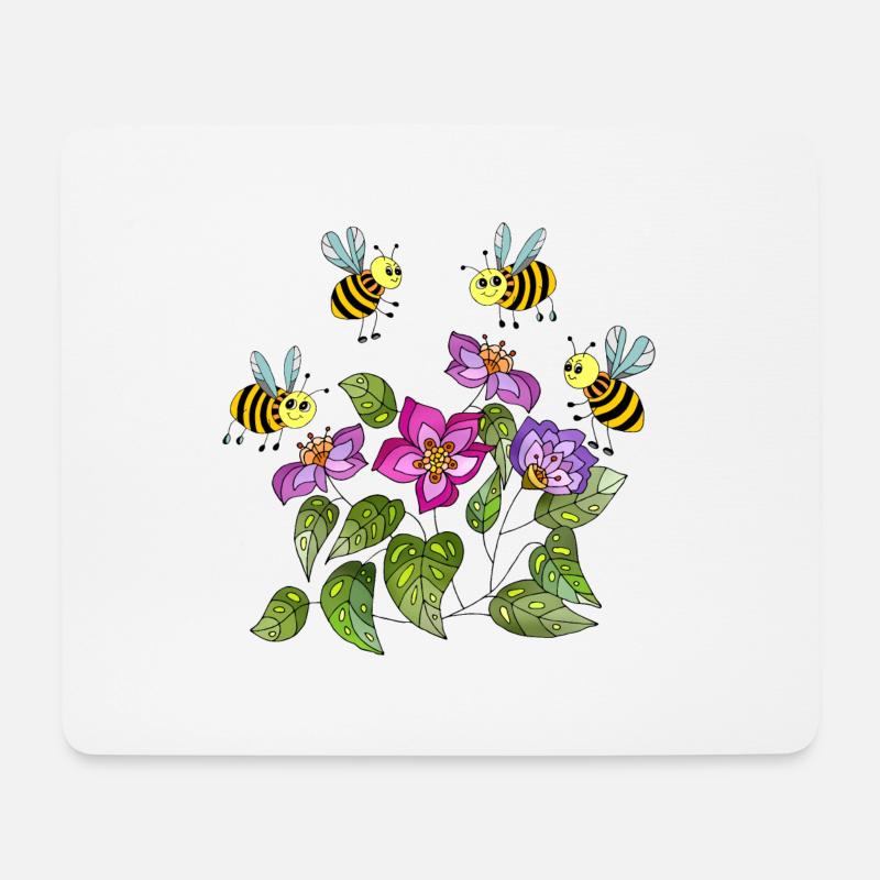 Insekten - Mousepad (Querformat) - Weiß