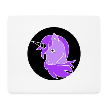 Einhorn - Mousepad (Querformat) - Weiß - Vorne
