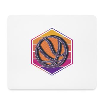 Basketball Silhouette - Mouse Pad (horizontal) - white - Front