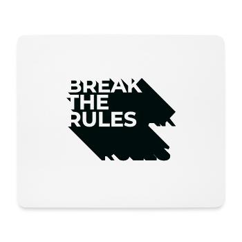 Break the Rules - Mouse Pad (horizontal) - white - Front