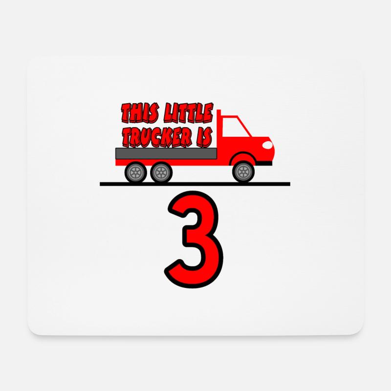 Truck - Mousepad (Querformat) - Weiß