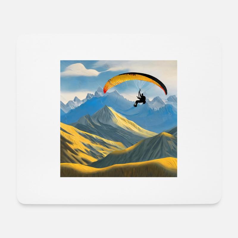 Himalaya-Höhen - Mousepad (Querformat) - Weiß