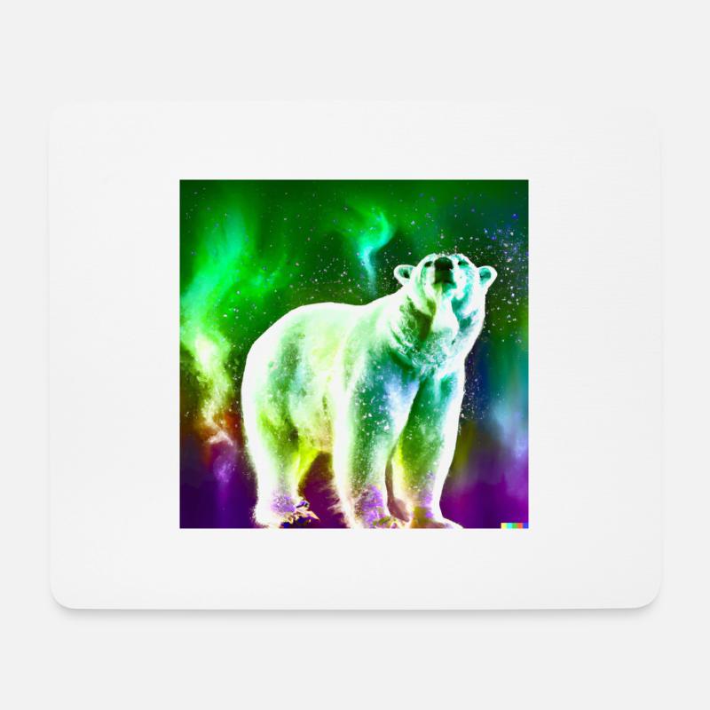 Frostige Fella - Mousepad (Querformat) - Weiß