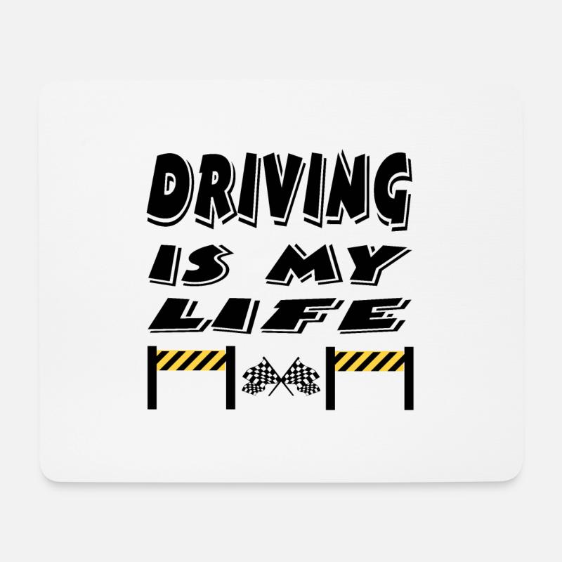 Auto - Mousepad (Querformat) - Weiß