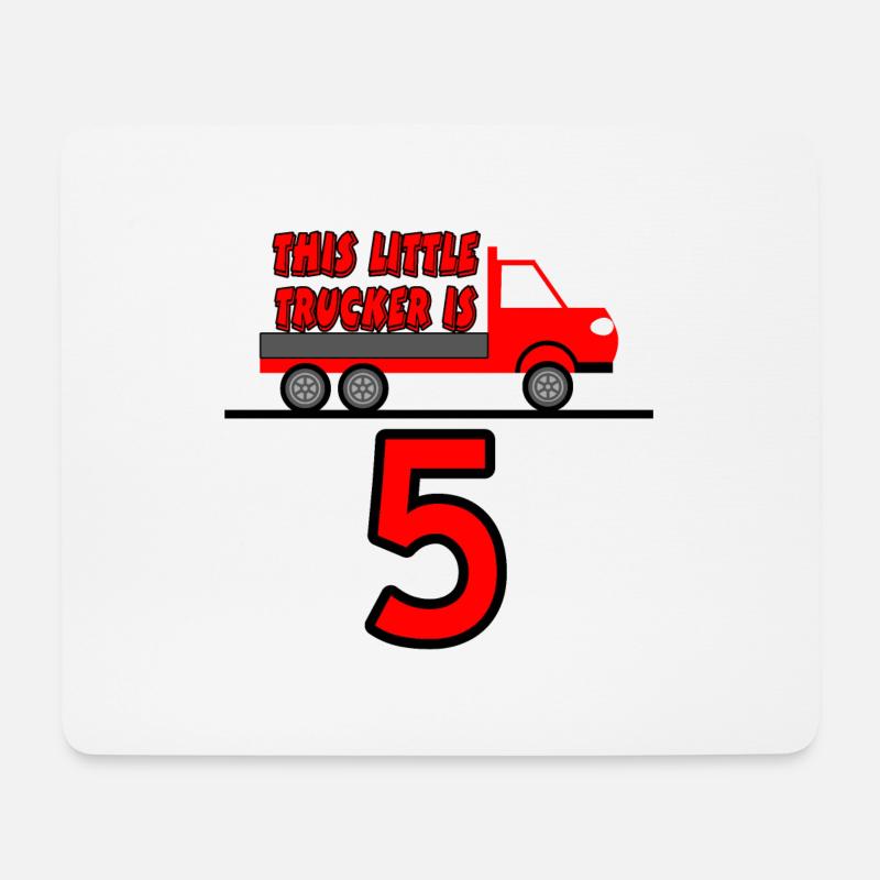 Truck - Mousepad (Querformat) - Weiß