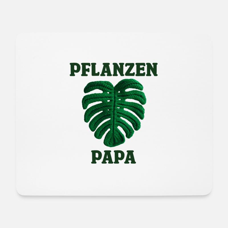 PFLANZEN PAPA - Mousepad (Querformat) - Weiß