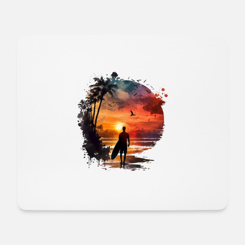 Surfers Dream - Mouse Pad (horizontal) - white