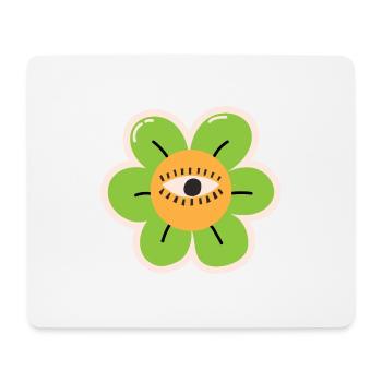 Flower Cartoon - Mouse Pad (horizontal) - white - Front