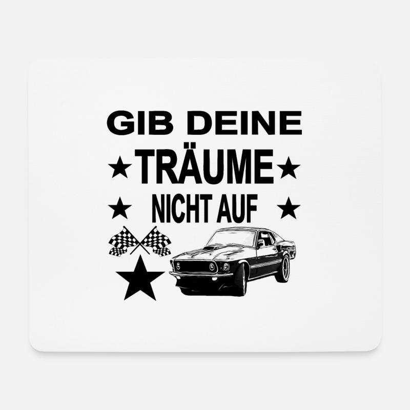 Auto - Mousepad (Querformat) - Weiß