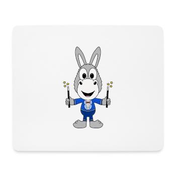 ZAUBERER - ESEL - TIER - TIERISCH - KIND - BABY - Mousepad (Querformat) - Weiß - Vorne