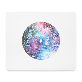 Musique Rétro - Tapis de souris (format paysage) - blanc - Devant