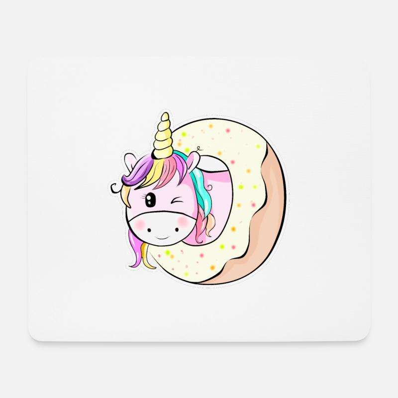Niedliches Pferdchen Einhorn Unicorn - Mousepad (Querformat) - Weiß