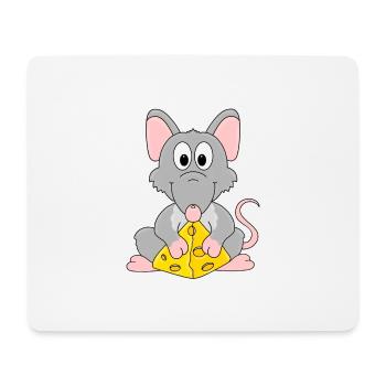 KÄSE - RATTE - TIER - TIER - KIND - BABY - Mousepad (Querformat) - Weiß - Vorne