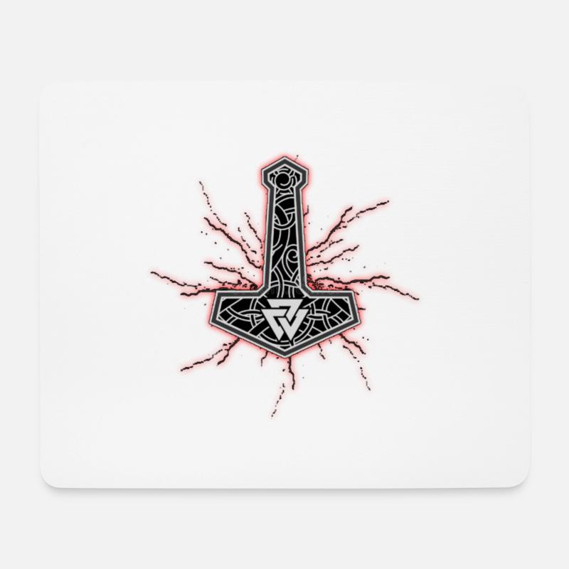Mjölnir - Mouse Pad (horizontal) - white