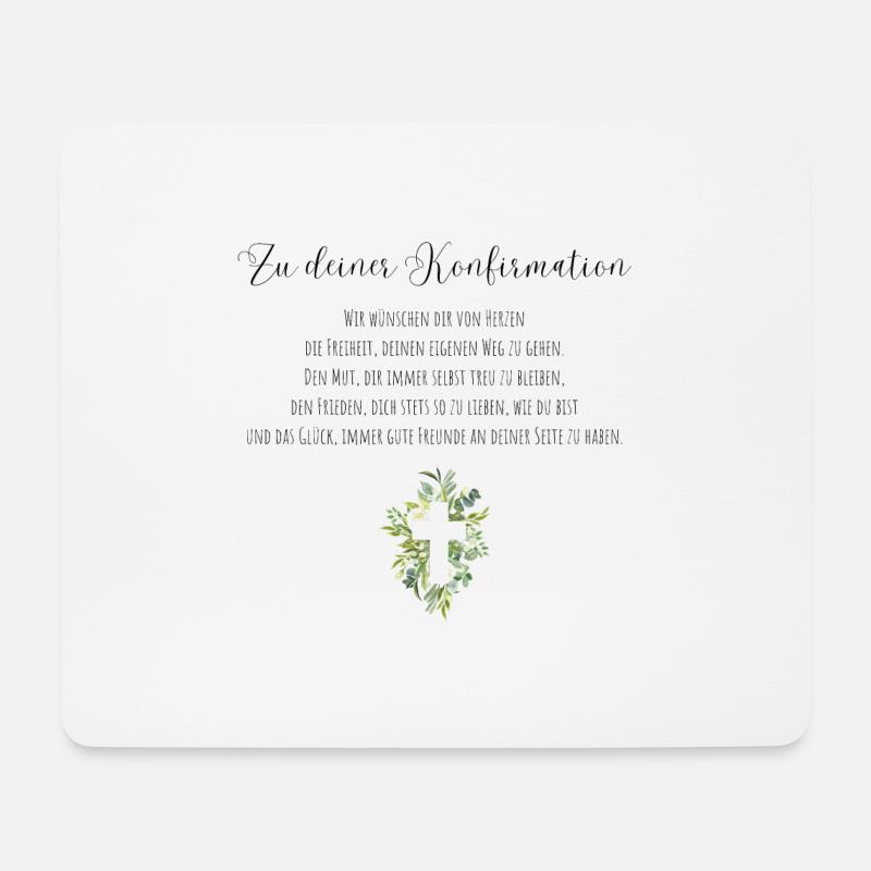 Konfirmation Geschenk - Mousepad (Querformat) - Weiß