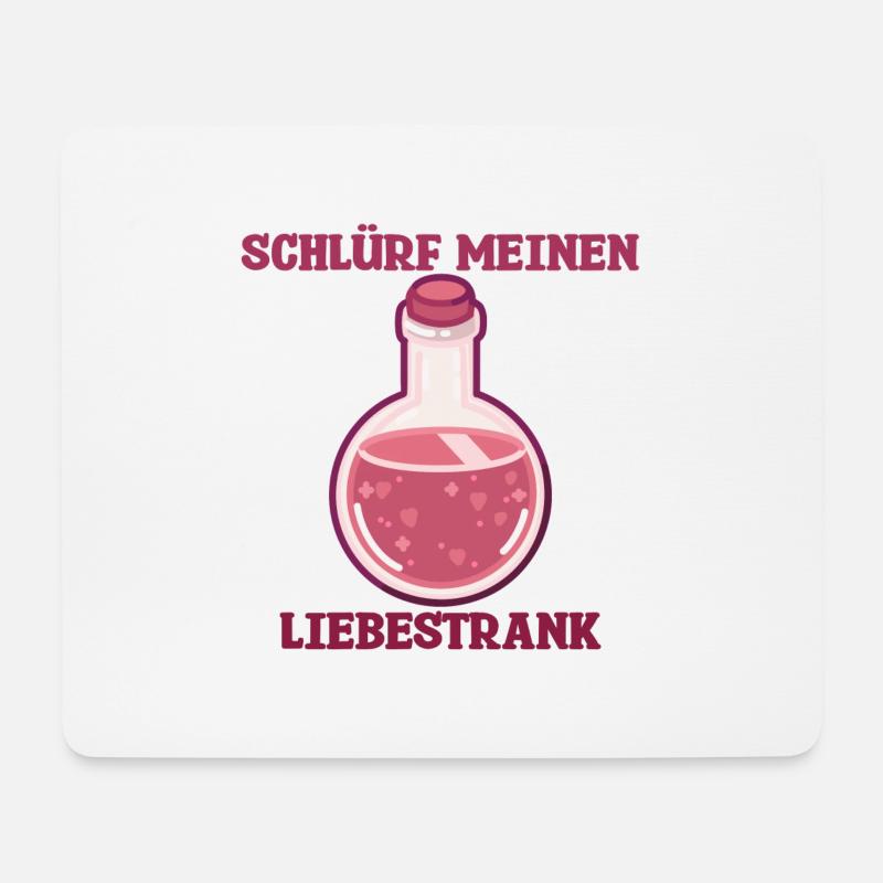 SCHLÜRF MEINEN LIEBESTRANK - Mousepad (Querformat) - Weiß