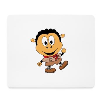 SCHWARZES SCHAF - WANDERN - BERGE - PFADFINDER - Mousepad (Querformat) - Weiß - Vorne