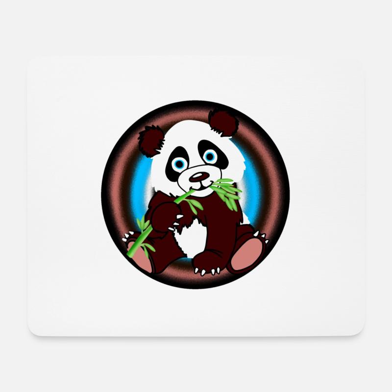 Panda king - Mousepad (Querformat) - Weiß