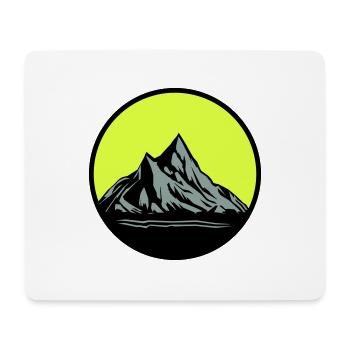 Mountains - Mousepad (Querformat) - Weiß - Vorne