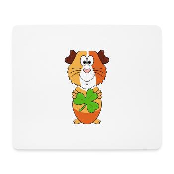 KLEEBLATT - MEERSCHWEINCHEN - TIER - TIERISCH - Mousepad (Querformat) - Weiß - Vorne