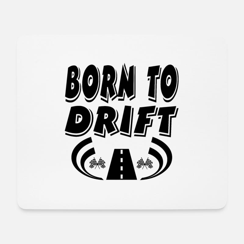 Auto - Mousepad (Querformat) - Weiß