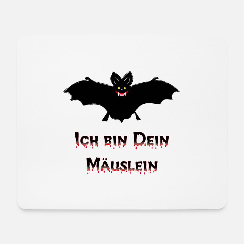 Huuhuuuuu - Ich bin Dein Mäuslein - Mousepad (Querformat) - Weiß