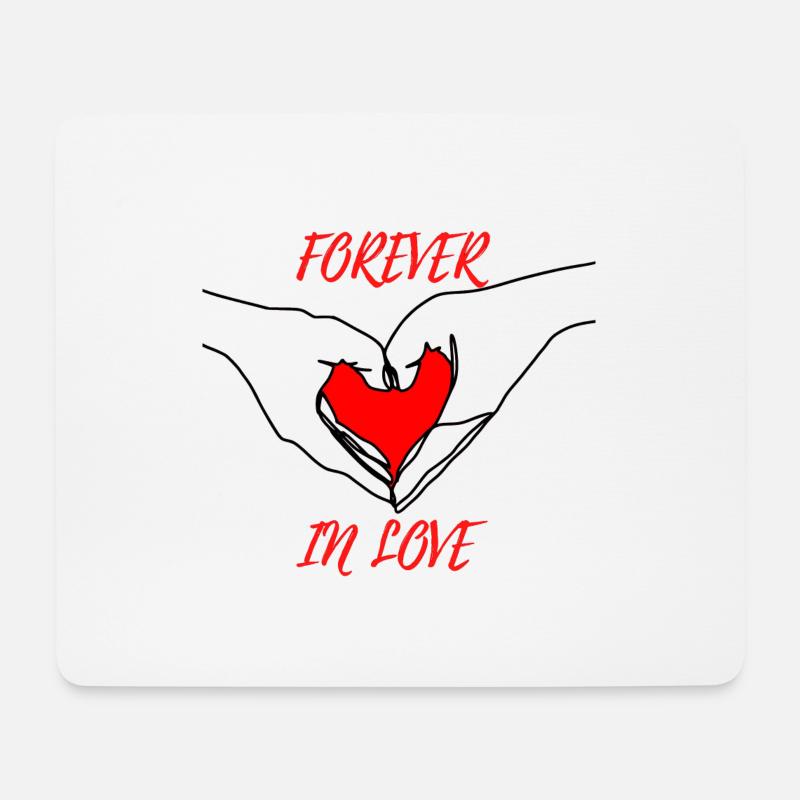 FOREVER IN LOVE - Mousepad (Querformat) - Weiß