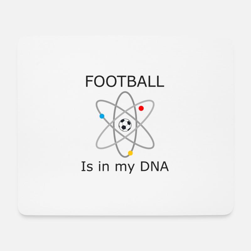 Football is in my DNA - Mousepad (Querformat) - Weiß