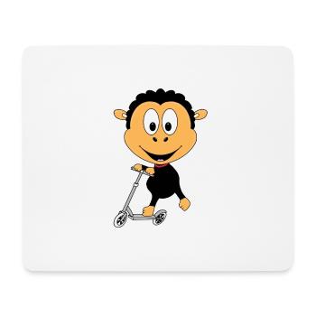 ROLLER - SCHAF - TIER - TIERISCH - KIND - BABY - Mousepad (Querformat) - Weiß - Vorne