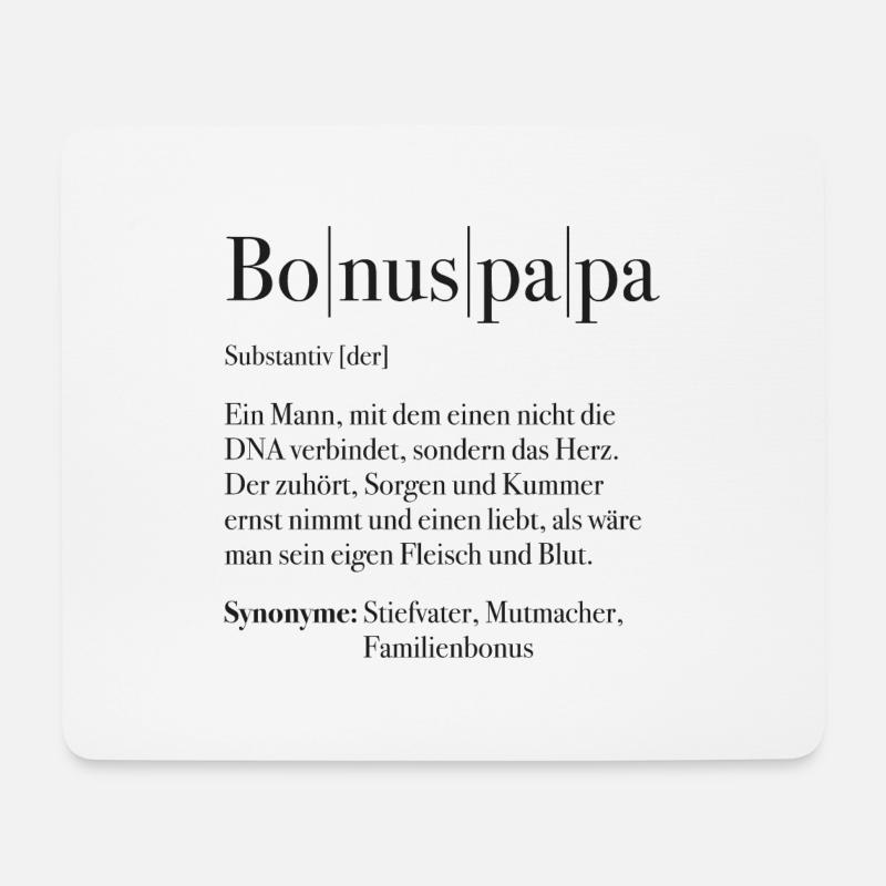 Bonuspapa - Mousepad (Querformat) - Weiß
